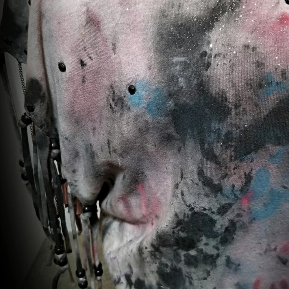 Handmade Personalized Heart Tie Dyed Fringed Tee - Picture 4 of 7